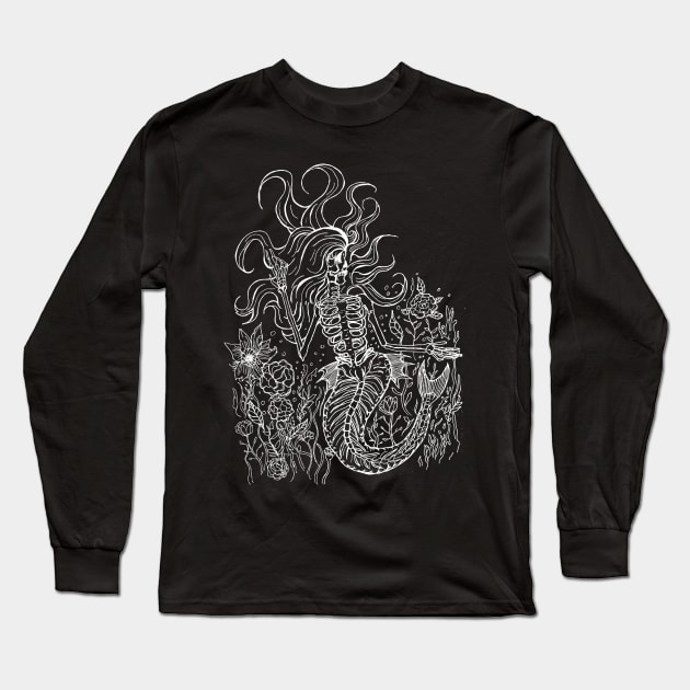 Dead Mermaid Long Sleeve T-Shirt by LunaElizabeth